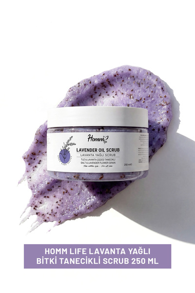 homm bitkisel Lavanta Yağlı Bitki Tanecikli Scrub 250 Ml