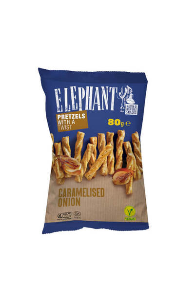 OEM ELEPHANT TWISTED PRETZEL 80gr. - (ΚΑΡΑΜΕΛΩΜΕΝΟ ΚΡΕΜΜΥΔΙ)