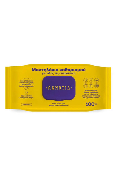 agnotis ΜΑΝΤΗΛΑΚΙΑ ΚΑΘΑΡΙΣΜΟΥ ΕΠΙΦΑΝΕΙΩΝ (100τεμ.)