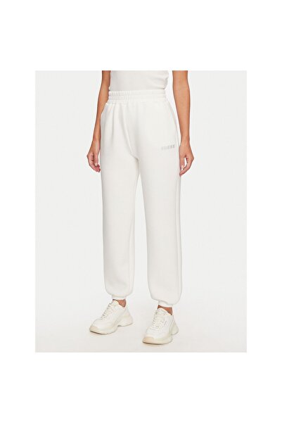 Guess Pantaloni de trening pentru femei V4BB13K7UW2 Alb