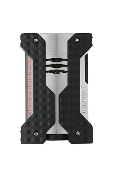 Dupont S.T. Defi Windproof Jet Black/Chrome Çakmak 21324