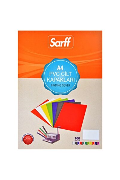 SARFF Cilt Kapağı PVC Kapak A4 Şeffaf - 20 adet