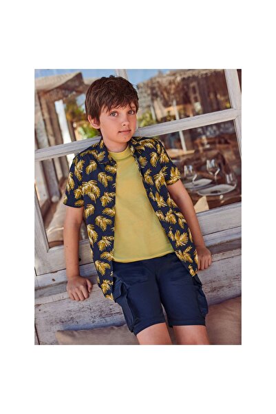 MAYORAL Pantaloni scurți din material textil pentru băieți 6256 Bleumarin