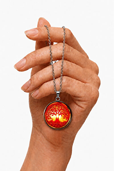 Oxolux, Lavinia Colier Tree of Life, in cutie cadou, design contrastant, biju...