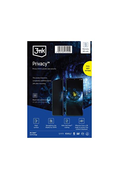 3MK All-Safe Aio Bh Filtru de protecție ecran telefon cu confidențialitate, 5...