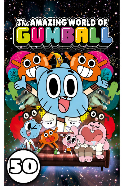GUMBALL Книжка за оцветяване, 50 илюстрации, Невероятният свят на Гъмбол, А4