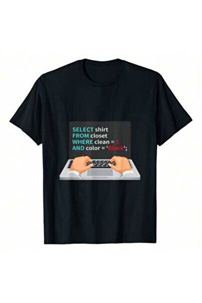 799 تي شيرت رجالي من SQL Select From Closet Funny Coder Database Admin، مصنوع...