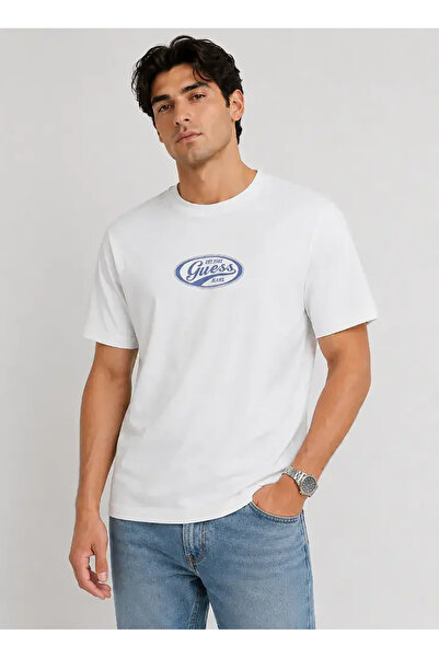 Guess Jeans Beyaz Erkek T-Shirt M6YI06K3649-G046 JeansT-Shirt