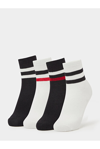 Styli Pack of 4 - Boys Striped Cotton Blend Socks