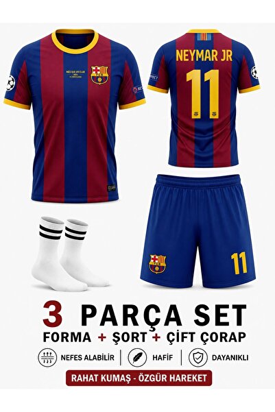 sonvadi Neymar Barcelona. 2011 Retro Çocuk Forması Çorap Hediyeli