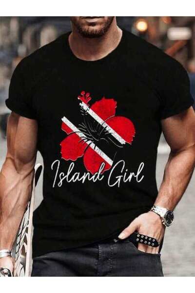 23ERVA 100% Cotton & Tobago Girls Trinidad Flag Pride Roots Women's Men's Gra...