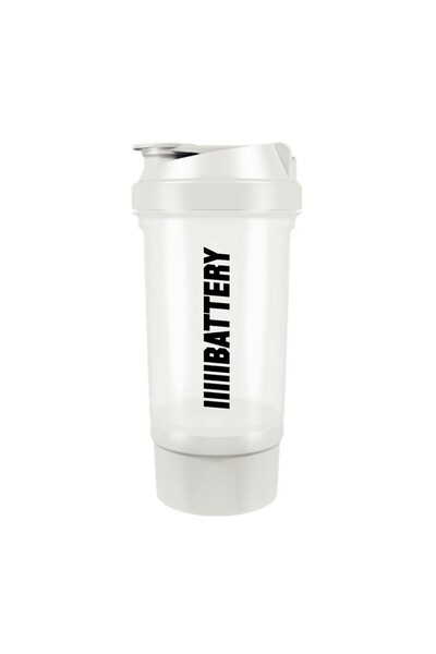 Battery Nutrition Shaker Plus Alb 550ml