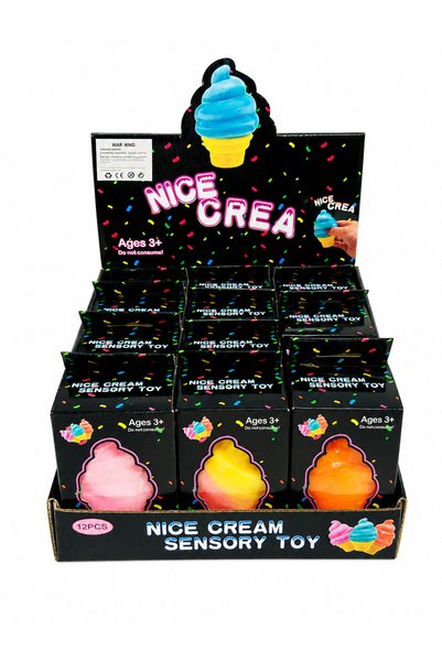 Squishy Jucărie Antistres Nice Cream, Model Înghețată, Slow Rising, Super Soft, 3+ Ani