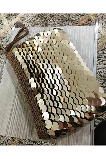 ARTTMACRAME Women's Sequined Hand-Knitted Bag – Stylish for Daily Use, Handma...