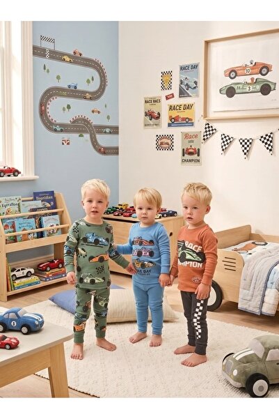 ciklet kids طقم بيجامة للأولاد مكون من 3 قطع