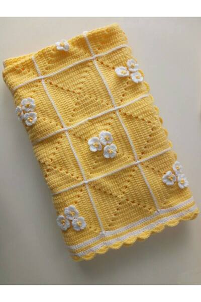 ARTTMACRAME El Örgüsü Bebek Battaniyesi – Yumuşak, Şık ve Sıcacık Yenidoğan B...