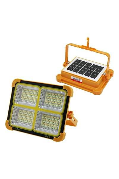 ROZIA Solar LED Light Çakarlı Solar Projektör- Powerbank Kamp- Dış Mekan Güneş Enerjili 12000MAH- Usb Çıkışlı