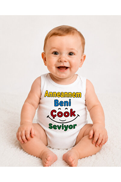 DUBAİ ÇOCUK Written Baby Bodysuit Mom Dad Auntie Still Grandpa Grandmother Gr...
