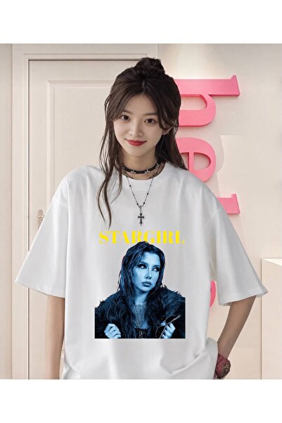 Mingan Oyuncak White Manifest Star Girl Printed T-Shirt