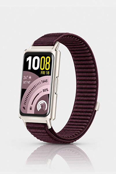 Nezih Case Huawei Band 11 / 11 Pro Uyumlu Hasır Örgü Spor Cırtlı Pratik Naylo...
