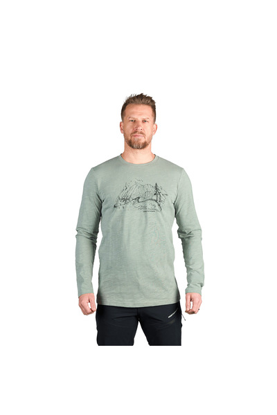 NORTHFINDER Tricou bumbac organic barbati Ember, Verde
