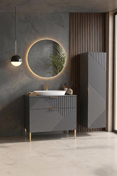 ERTEKPA Ruf Banyo Dolabı Takımı 80cm