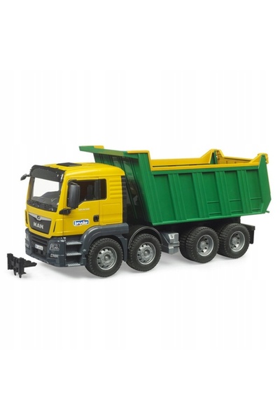 BruderBusiness Omul camionului basculant galben-verde