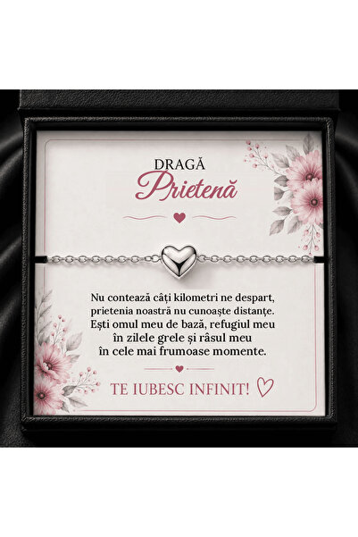 Belora Brățară cu Inimioară pentru Prieteni – Design Elegant din Metal, Cadou...