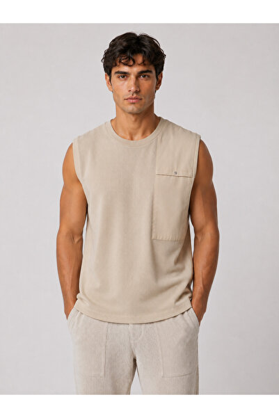 PROLET Premium Waffle Textured Sleeveless T-Shirt