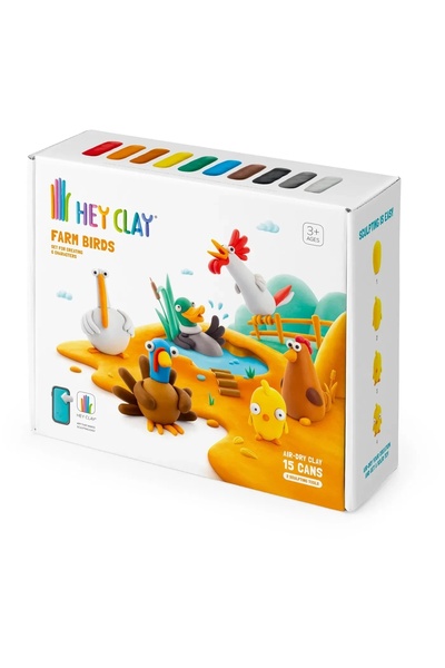 TM TOYS HEY CLAY Masă artistică Păsări de fermă HCL15020CEE15