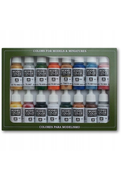 Vallejo : 70.101 - Culoare Model Color - Figurină - Folkestone Basics (16 X 1...