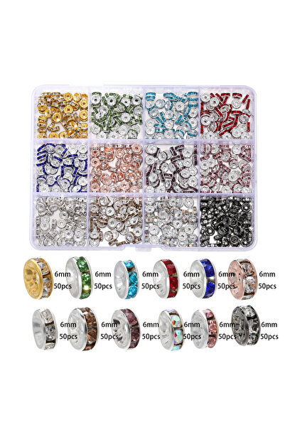 Choice Set 05 600pcs 1set 6mm 8mm Rhinestone Rondelle Crystal Round Loose Spa...