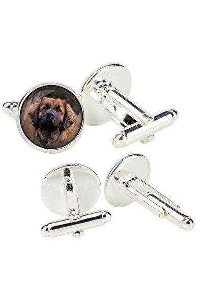 Art - Dog Leonberger - butoni de cămașă într-o cutie, bijuterii lucrate manua...