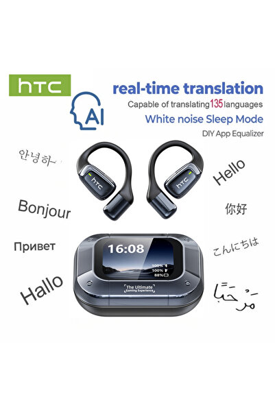 Choice Black AI HTC NE25 TWS Wireless Earbuds Bluetooth 5.3 ENC Noise Cancell...