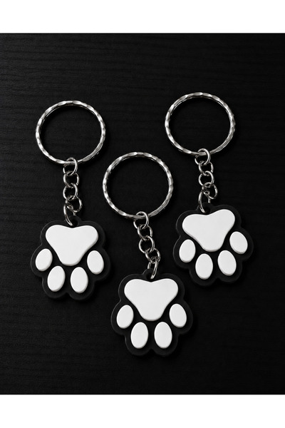 Generic Brand 3D Printed Cat Paw Keychain – Adorable Paw Charm, Bag and Key Accessory