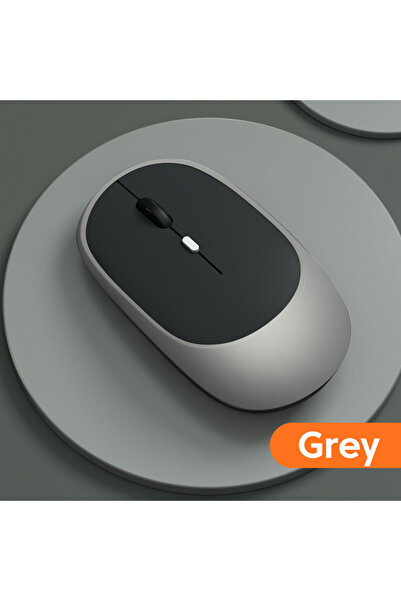 Choice Grey Wireless Mouse Rechargeable Mouse Gamer Dual Modes Bluetooth-comp...