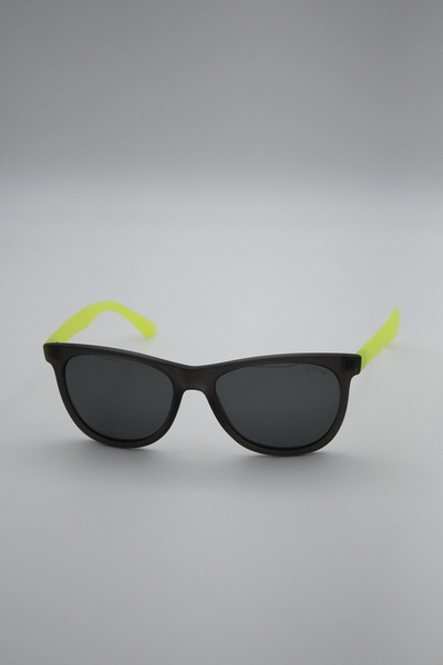 Slimfit Eyewear - Unisex Mat Siyah Çerçeveli Renkli Saplı Güneş Gözlüğü (Tekl...