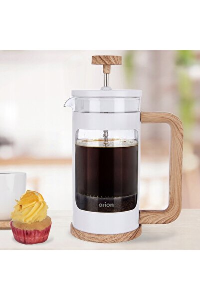 Orion STRAINER TIP PISTON CU CEAȘCĂ, PENTRU CAFEA, CEAI, IERBURI, 400 ML