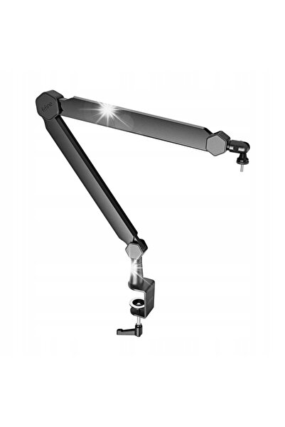 Fifine Suport microfon de birou Bm66 negru, din aliaj de aluminiu, capacitate...