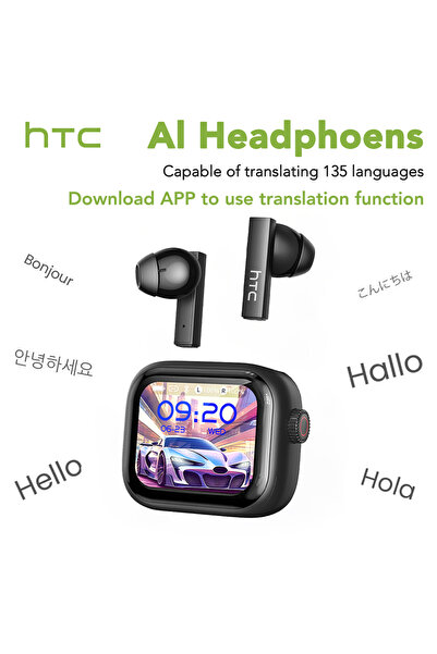Choice سماعات أذن لاسلكية بتقنية الذكاء الاصطناعي من HTC الأصلية طراز NE40 مع...