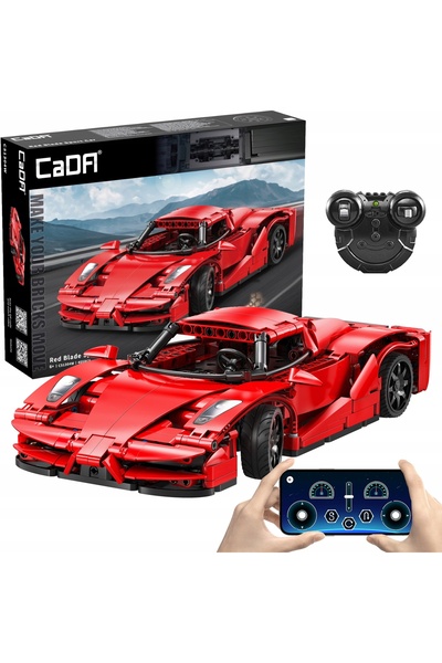 cada Mașină sport cu telecomandă, control prin lamă roșie - 405 piese