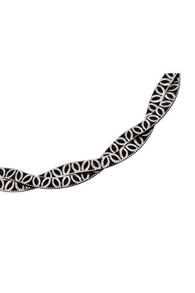 NO BRAND Brățară din argint bicoloră 19cm 6,5mm