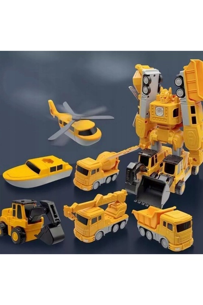 NO BRAND Set de 35 de piese: Robot magnetic de asamblat pentru copii