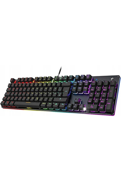 NO BRAND Tastatură mecanică RGB USB cu fir QWERTZ Black Shark Sixgill K2