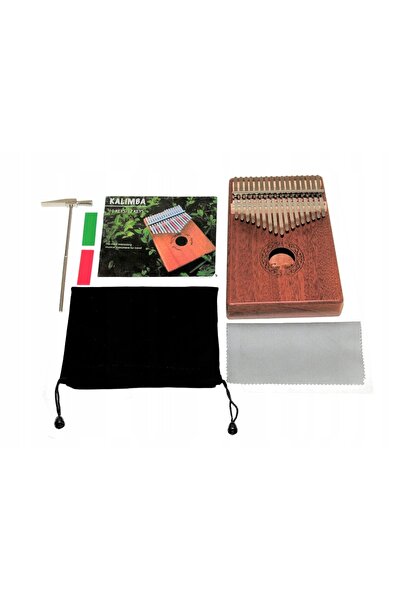 NO BRAND EVER PLAY EK-17N Kalimba din lemn, pian cu 17 clape, din mahon, set PL