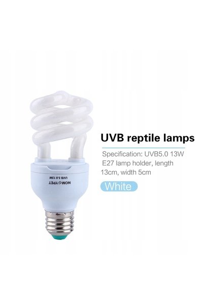 NO BRAND Lampă UVB 13W 5.0 pentru reptile, terariu tropical