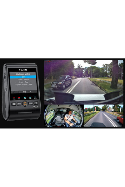 NO BRAND Viofo A329Tw 3 canale 4K+2K+2K HDR GPS Wi-Fi Sony Starvis 2 Cameră d...