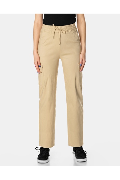 NO BRAND Pantaloni cargo de bumbac pentru femei cu buzunare 83751-2 R 2XL/3XL