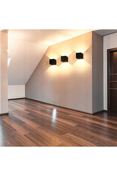 NO BRAND Ledmo Aplică de perete din aluminiu, LED cu lumină caldă, 12W, 8 pie...