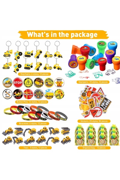 NO BRAND Set de 122 de piese de jucării de construcții, mini camion, pentru c...